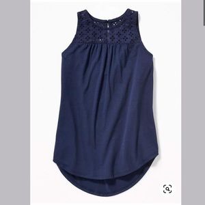 Old Navy Eyelet-Yoke Jersey Tunic Girls